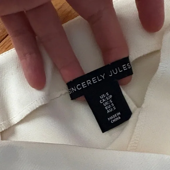 Sincerely Jules Cream Wide Leg Jumpsuit - Picture 3 of 9